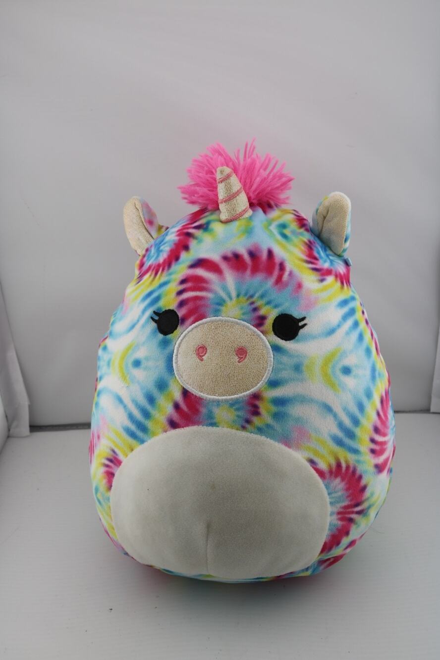 Squishmallows Atlas the Tie Dye Unicorn 12 Inch Plush Kellytoy Mohawk Target